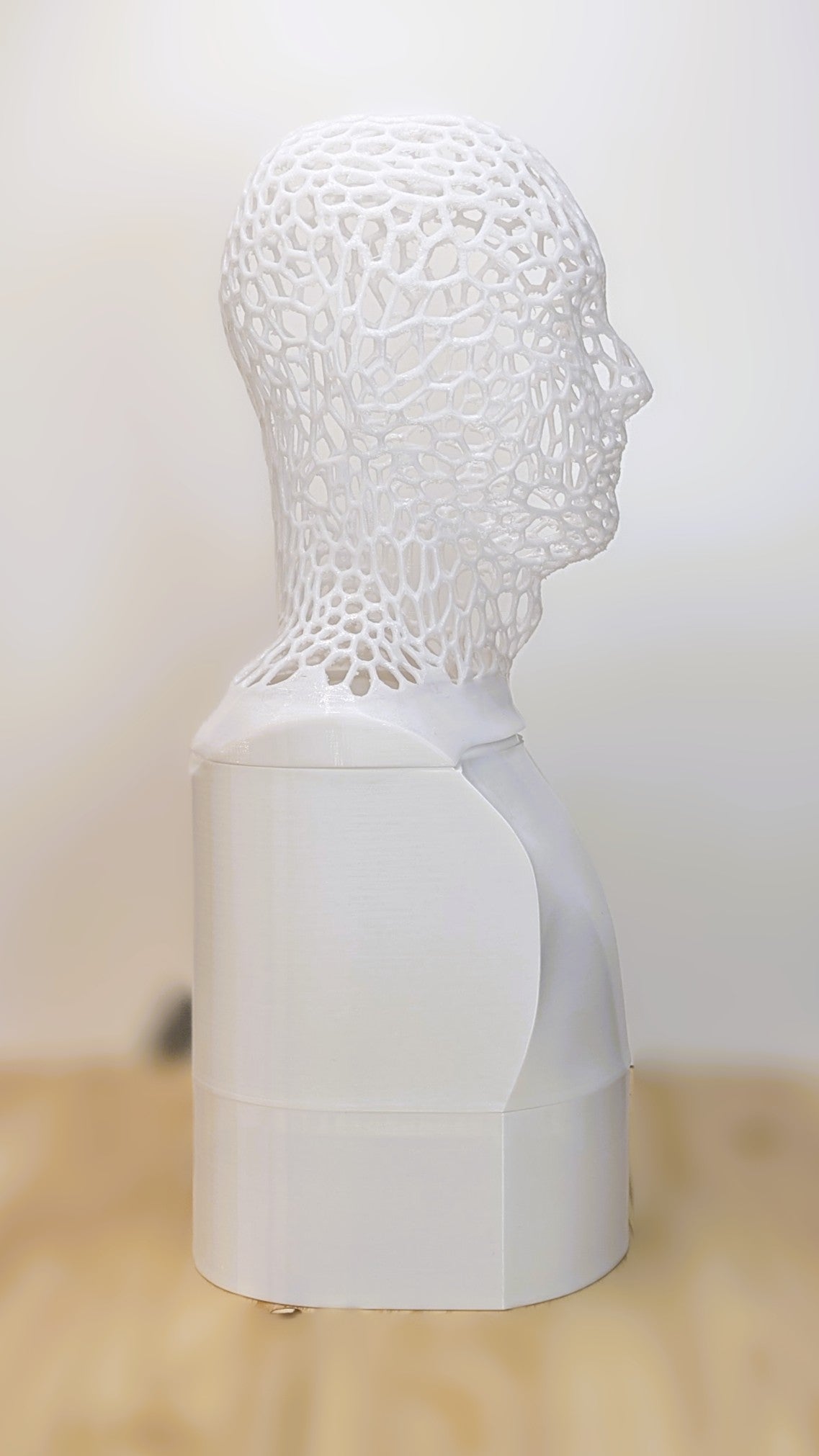 Flexible mask stand for silicone masks, latex masks. Head form for silicone masks