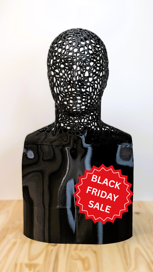 Flexible mask stand for silicone masks, latex masks. Head form for silicone masks