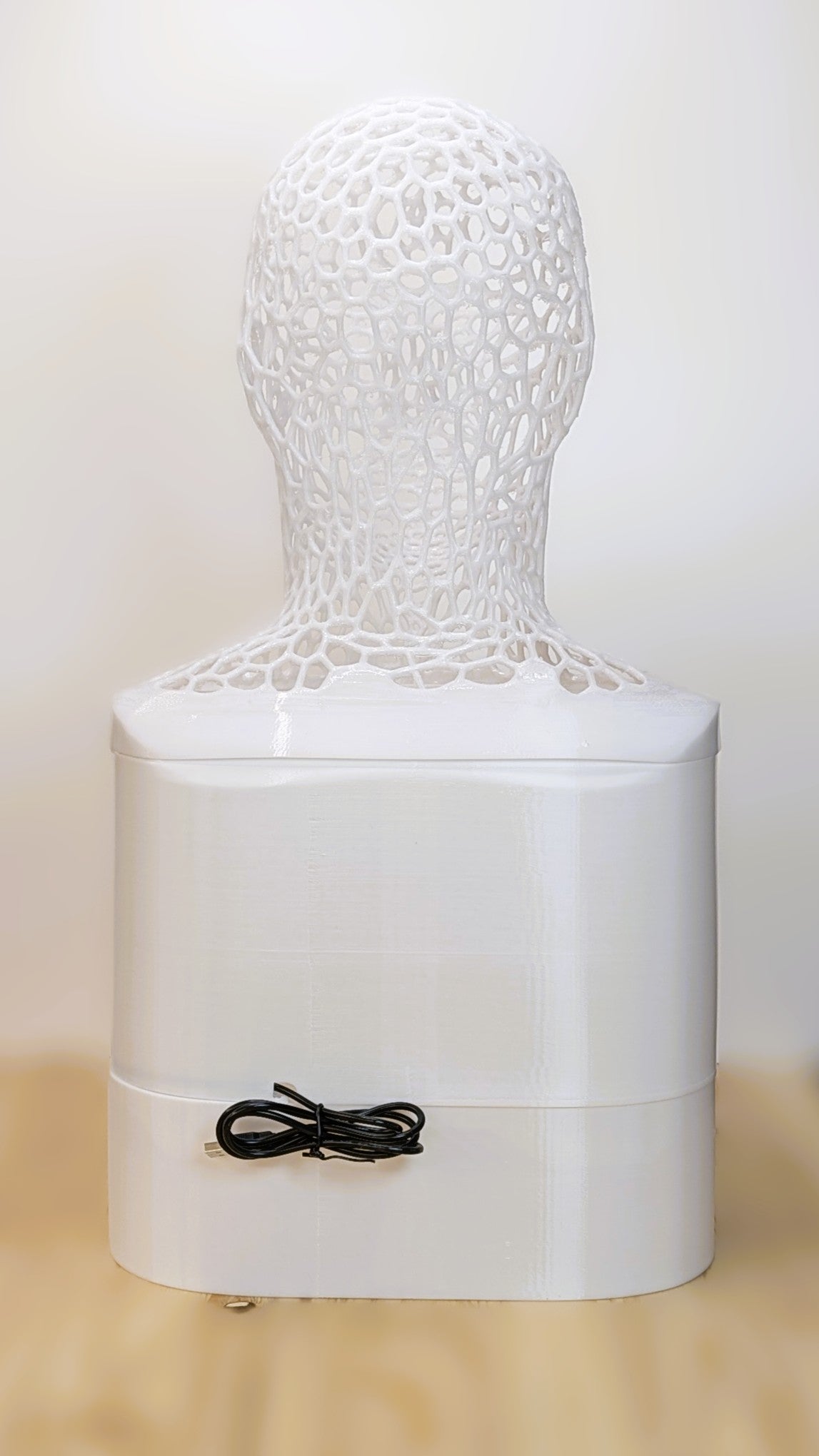 Flexible mask stand for silicone masks, latex masks. Head form for silicone masks